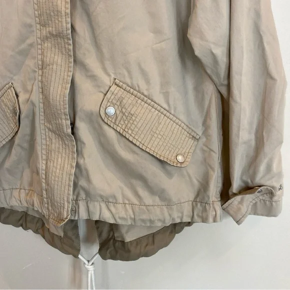 Abercrombie And Fitch Military Jacket Utility Outerwear Khaki women’s Medium Y2K - Picture 3 of 6